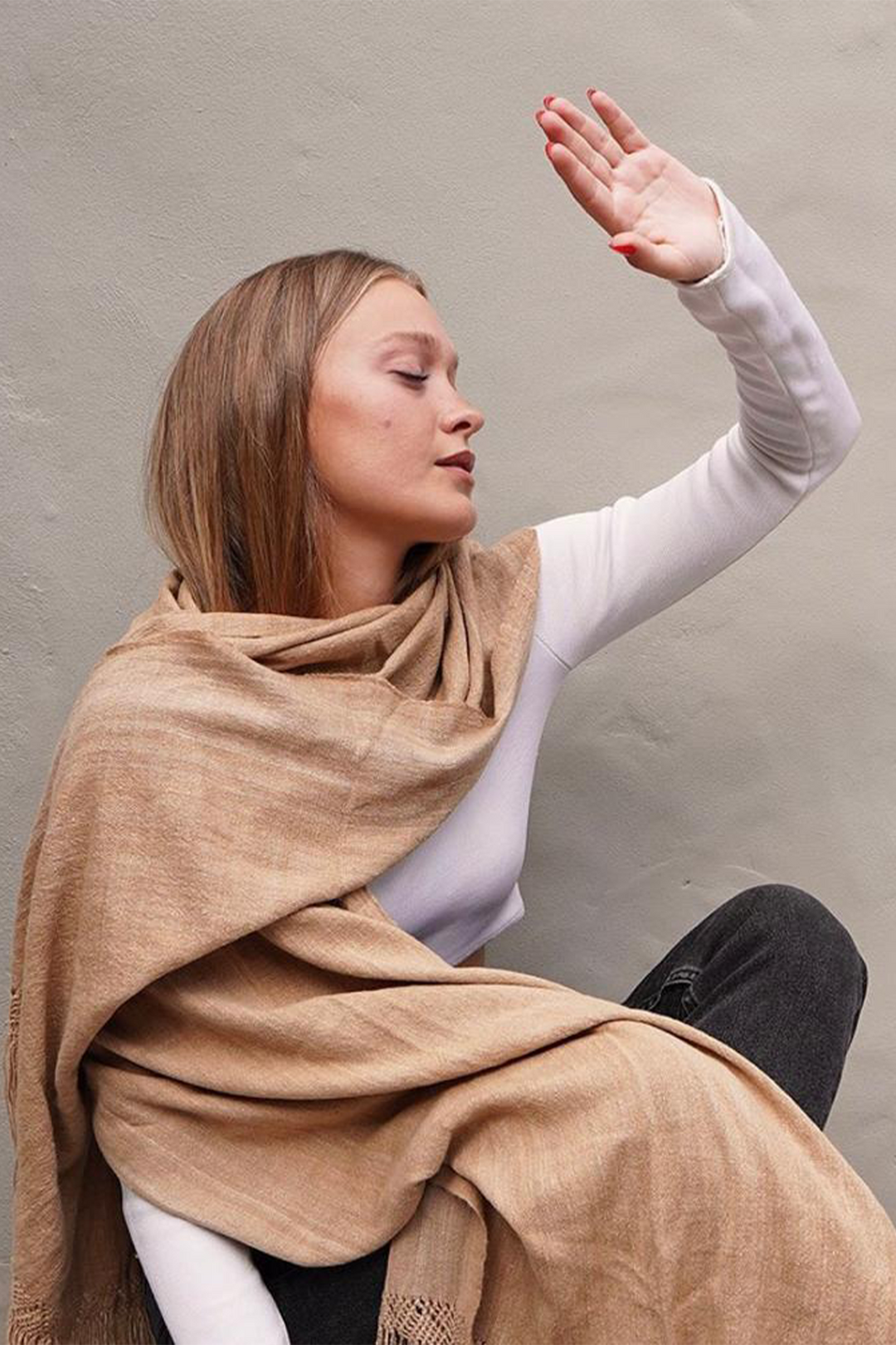 Hand Matters. Ruana poncho shawl