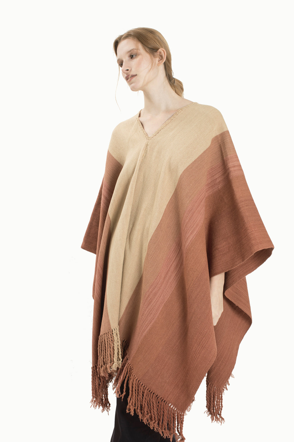 Hand Matters. Nude poncho.