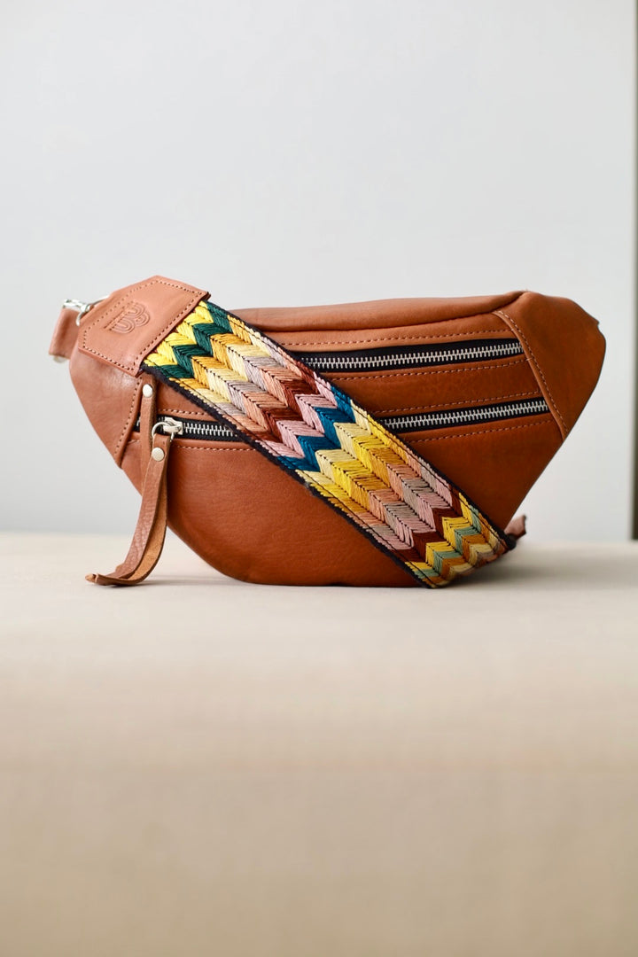 Hand Matters. Brown Sling Bag from Latin America
